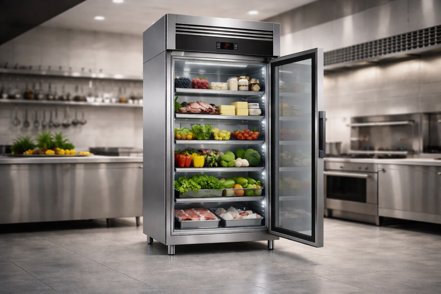 Armoire réfrigérée professionnelle positive négative pour cuisine pro - Cuistéo