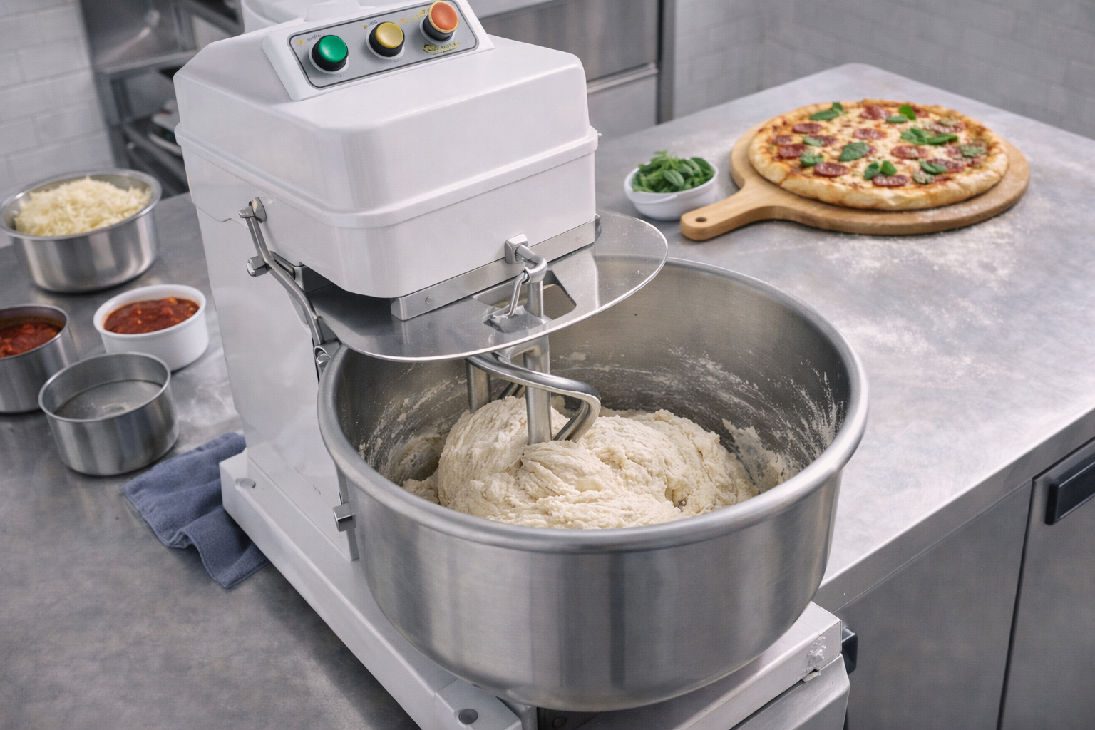 Pétrin à pizza professionnel pour pizzaiolo et restaurant italien - Cuistéo