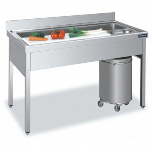 Table de découpe inox professionnelle - Cuistéo