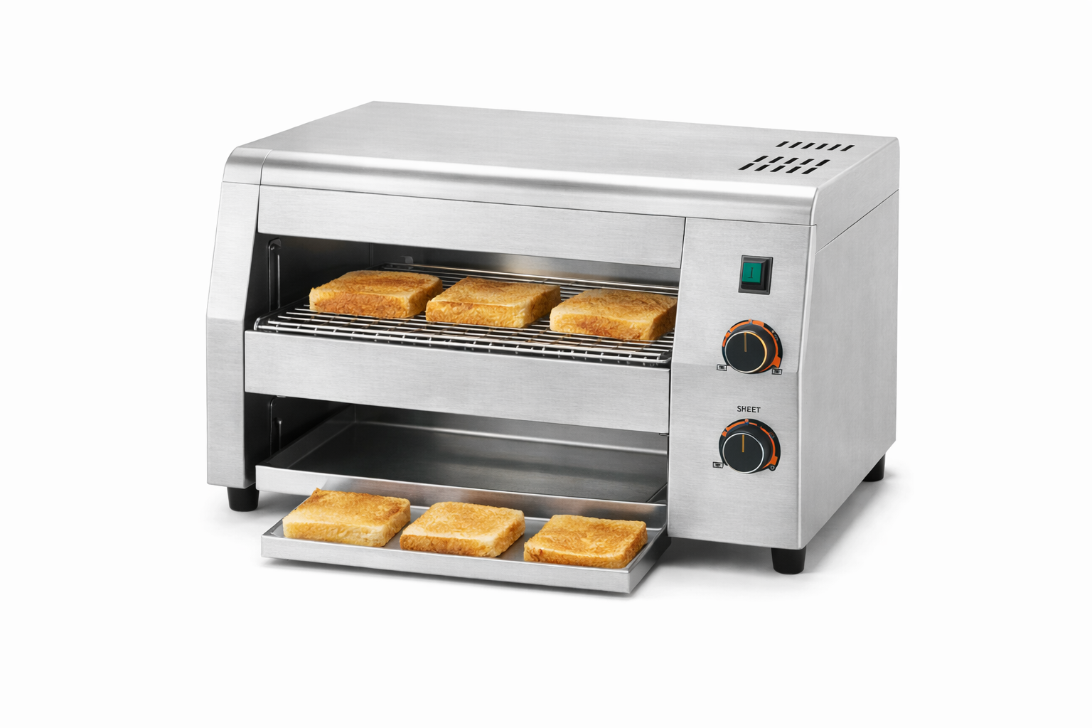 Toaster convoyeur professionnel grande capacité - Cuistéo