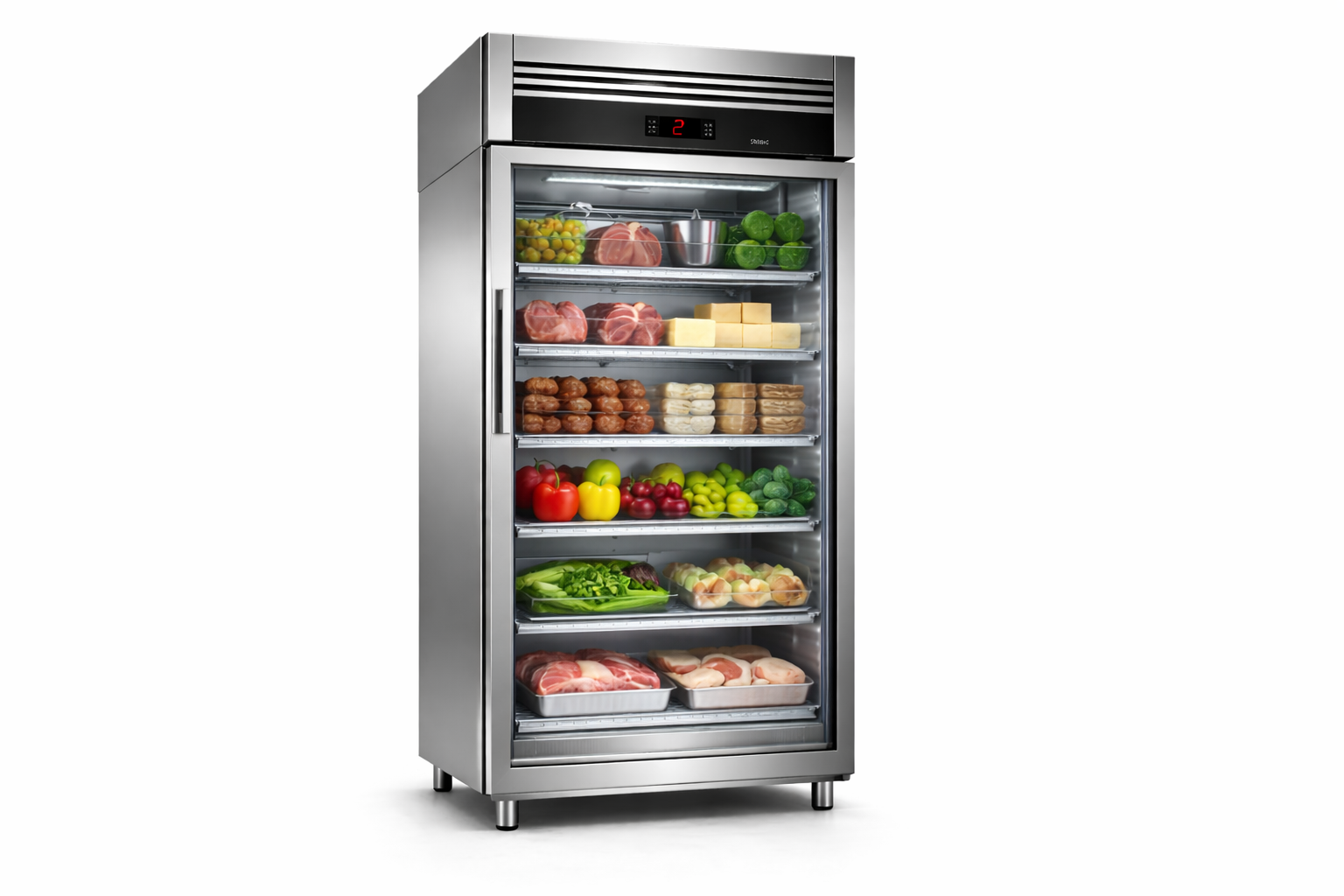 Armoire réfrigérée positive vitrée professionnelle - Cuistéo