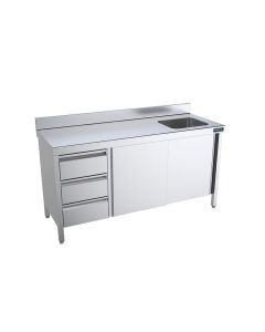 Table du chef professionnelle inox - Cuistéo