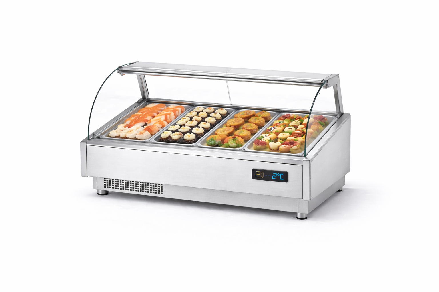 Vitrine à sushis et tapas professionnelle restaurant - Cuistéo