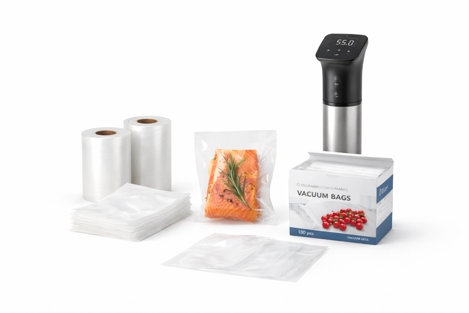 Consommable sous vide professionnel sachets - Cuistéo