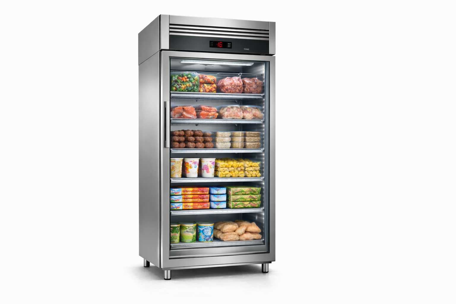 Armoire réfrigérée négative vitrée professionnelle - Cuistéo