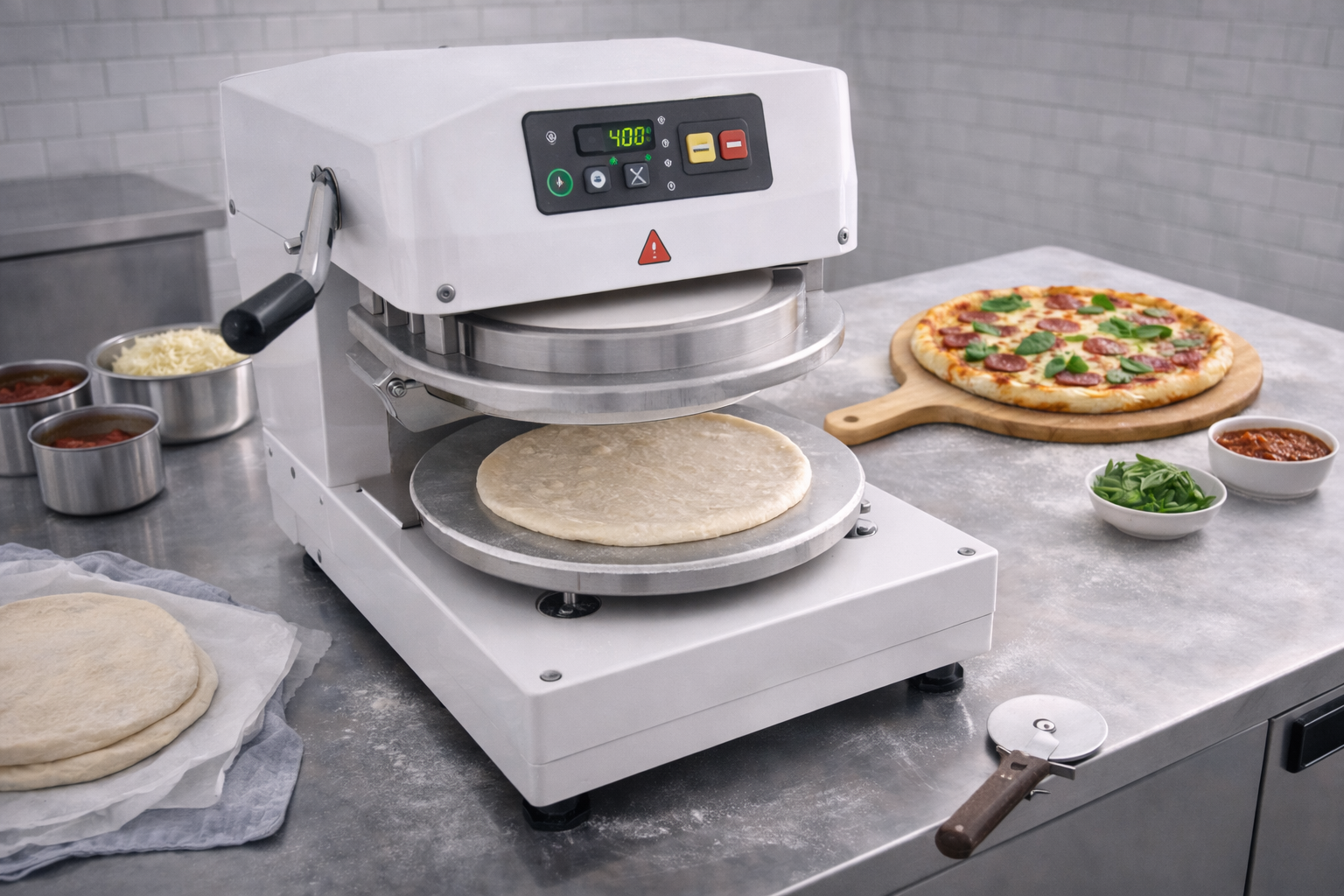 Presse à pizza professionnelle pour pizzaiolo - Cuistéo