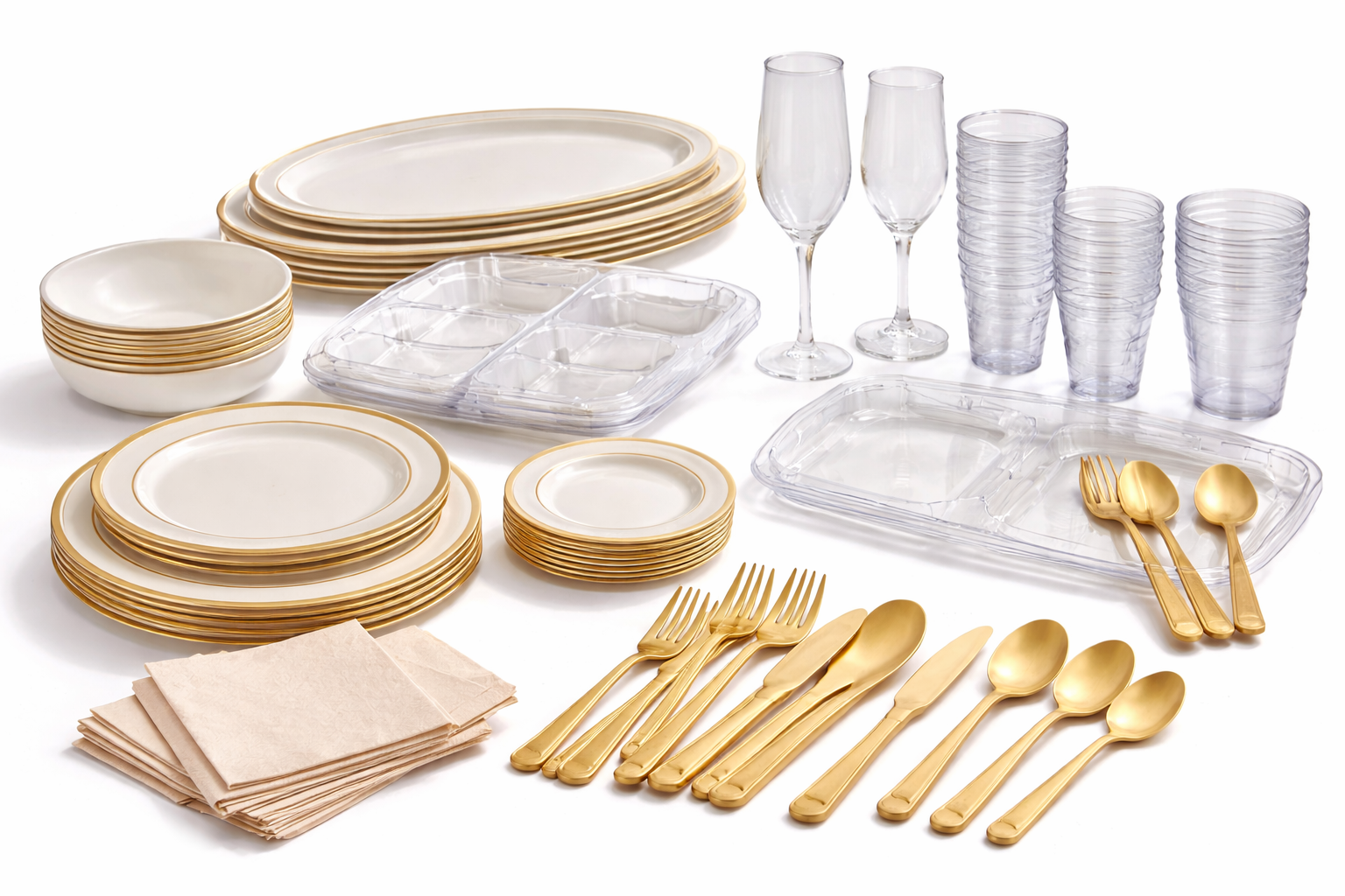 Vaisselle jetable professionnelle compostable - Cuistéo