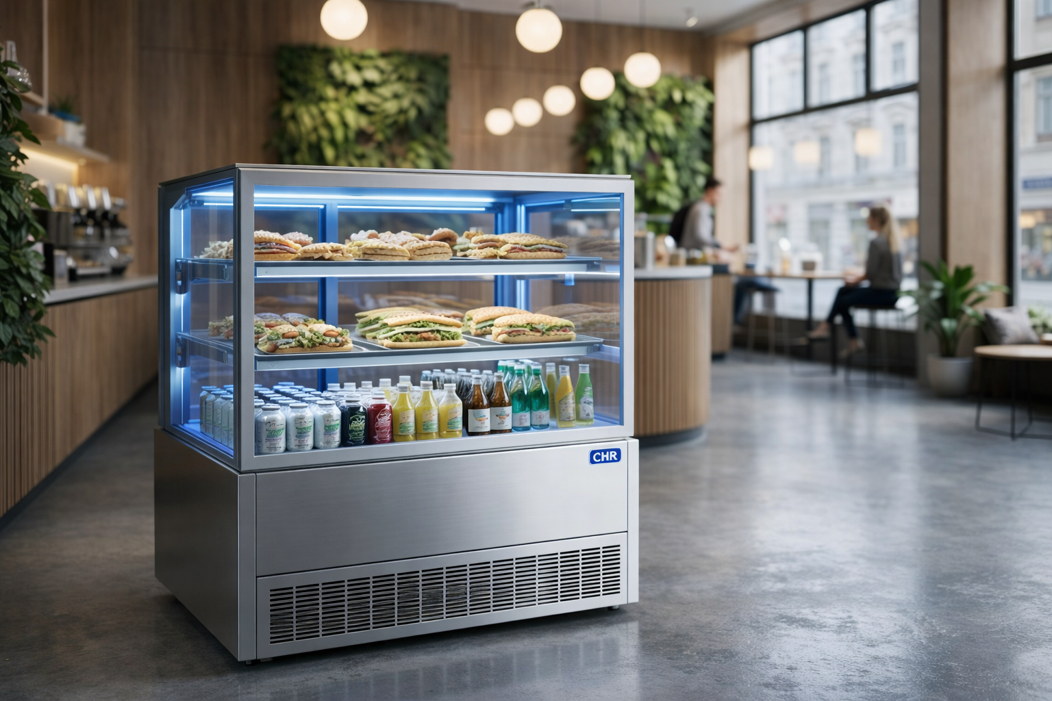 Vitrine réfrigérée professionnelle pour boucherie boulangerie commerce - Cuistéo