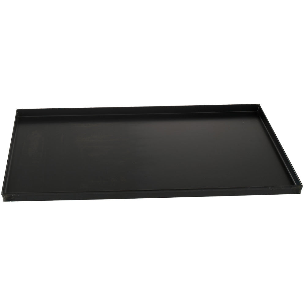 Plaque en tôle noire 600x400 bord droit 20 mm - Diamond