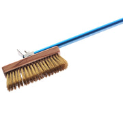 Brosse laiton, tete orientable aluminium anodisé pour four avec racloir - Diamond