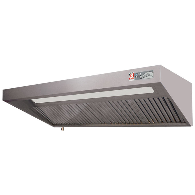 Hotte complète (8/9T-2500 M3/h) 120 Pa, éclairage, variateur, 5 filtres - Diamond