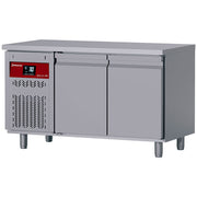 Table frigorifique ventilée, 2 portes GN 1/1, 260 Lit. groupe à gauche - Diamond