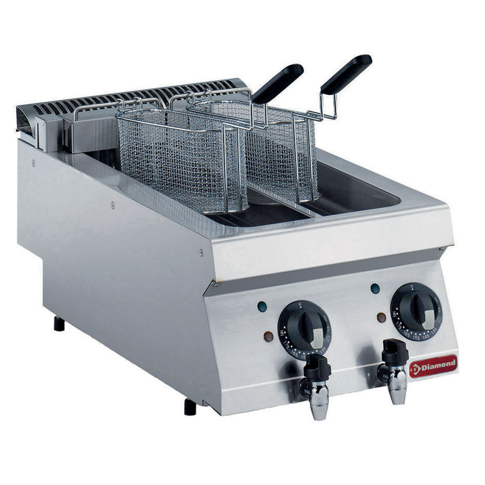 Friteuse électrique, 2x 5 litres -TOP- - Réf E17/F2V54T-N-OCC - Diamond