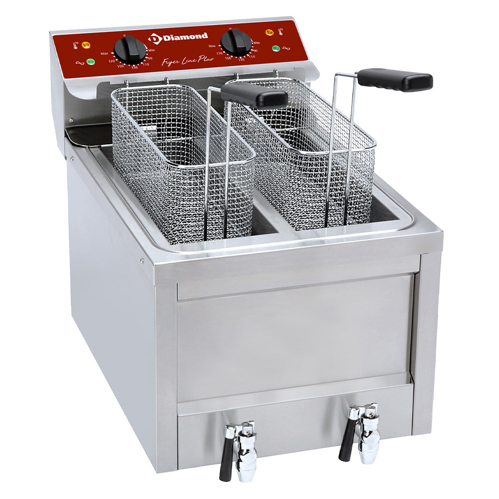 Friteuse électrique 2 x 8 Lit. - TOP - Diamond