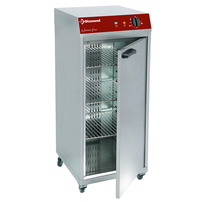 Armoire chauffante (ou) de maintien en T°, ventilée, 1 porte - 1,5 kW - L 425 x P 460 x H 925 mm - Diamond