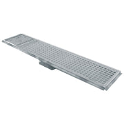 Caniveau de sol inox 600x300, sortie horizontale - Diamond