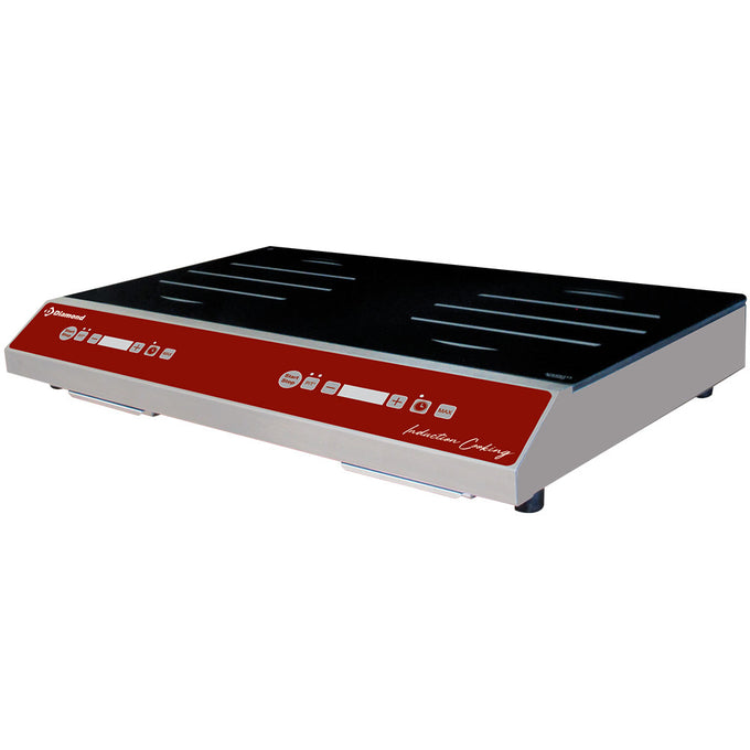 Plaque à induction 2 foyers (2x 1750 watt), touches sensitives - Réf IND-2F35/DH-OCC_F - Diamond