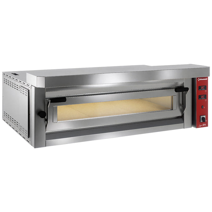 Four électrique à pizzas "extra large", 6 pizzas 350mm - FULL pierre réfractaire - 10,2 kW - Diamond