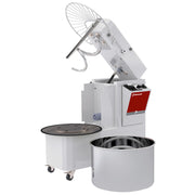 Pétrin à spirale 42 Litres tête relevable, cuve amovible, 2 vitesses, timer, sur roues - Diamond