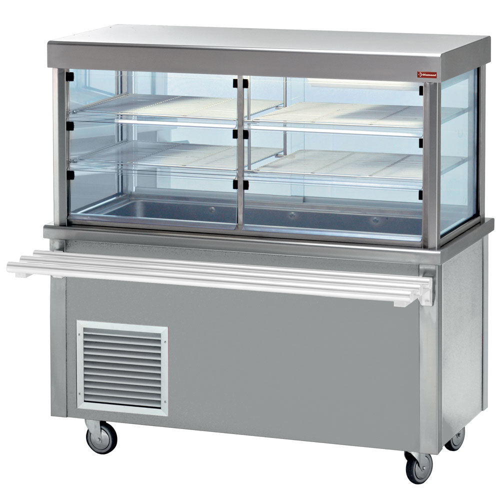 Elément vitrine et top refrigéré sur armoire ouverte - Diamond