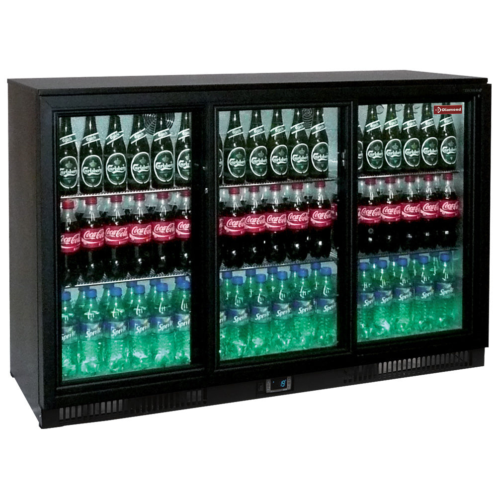 Refroidisseur de bouteilles, 3 portes coulissantes, 343 litres - Réf TABS3/D-R2-LIQ - Diamond