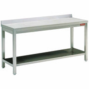 Table de travail avec sous tablette + bord arrière - Réf TL1861D - Diamond