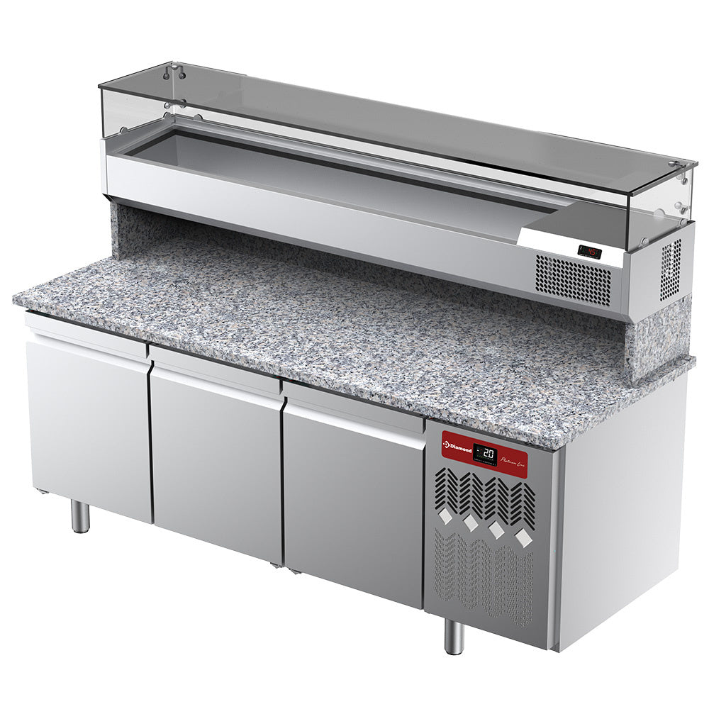 Ensemble table frigo & structure réfrigérée - Réf TPP-205/PL3 - Diamond