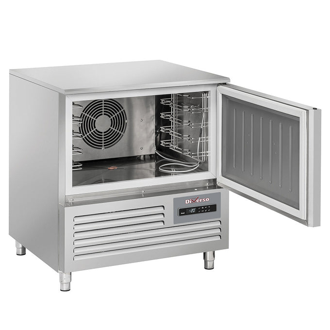 Cellule de congélation rapide 5x GN 1/1 (ou) 600x400 (15-10Kg.) - 0,75 kW - L 760 x P 725 x H 850 mm - Diamond