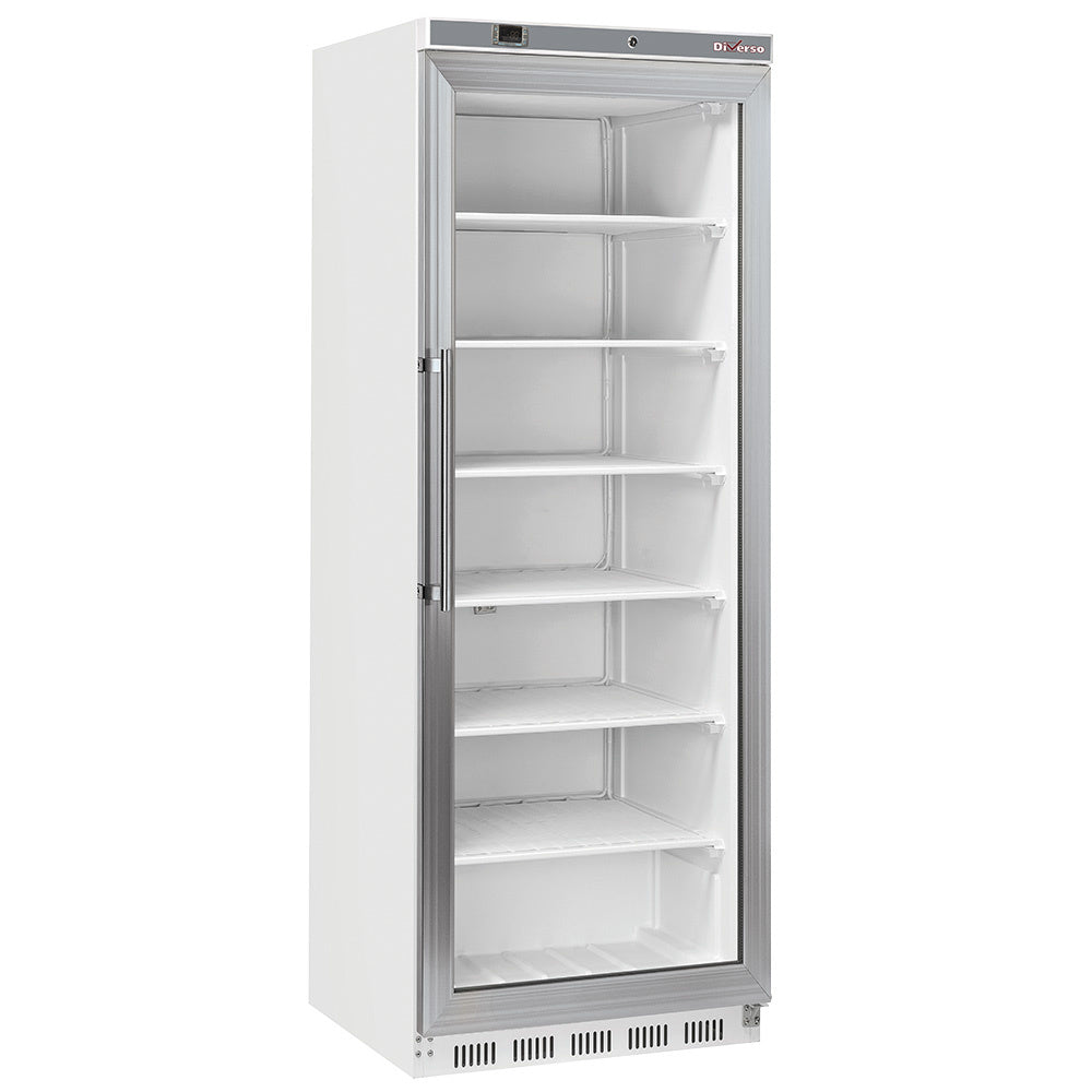 Armoire congélateur, porte vitrée, statique, 400 litres - Blanc - Réf WR-NG41-LV-2EME_B - Diamond