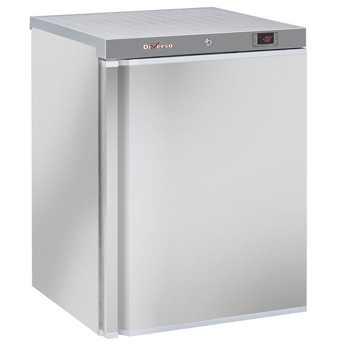 Armoire réfrigérée négative - Congélateur statique, 200 litres. acier inox - L 600 x P 625 x H 853 mm - Diamond
