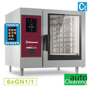 Four gaz "TOUCH" vapeur directe/convection 6x GN 1/1+Cleaning - Diamond
