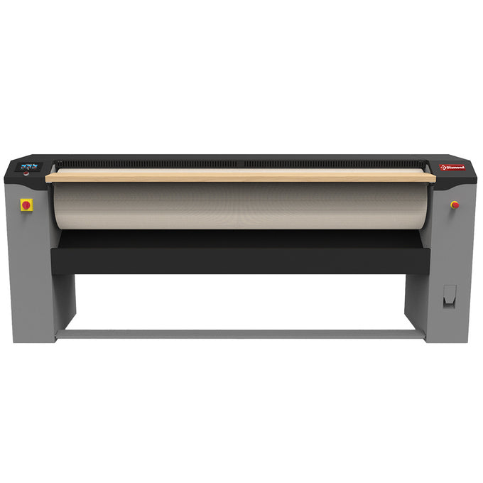 Repasseuse + aspiration, rouleau (Cov. Nomex) 1600 mm D.330 mm TOUCH SCREEN - 7,5 kW - L 2150 x P 643 x H 985 mm - Diamond