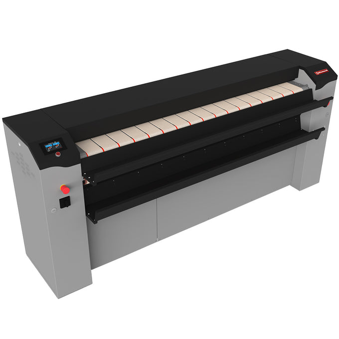 Sècheuse-repasseuse + aspiration, rouleau (Cov. Nomex) 1504 mm D.330 mm TOUCH SCREEN - 21 kW - 2134x794x1092 mm - Diamond