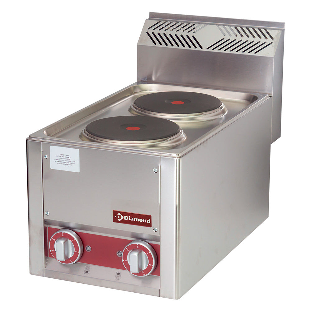 Cuisinière électrique 2 plaques, -Top- - Diamond