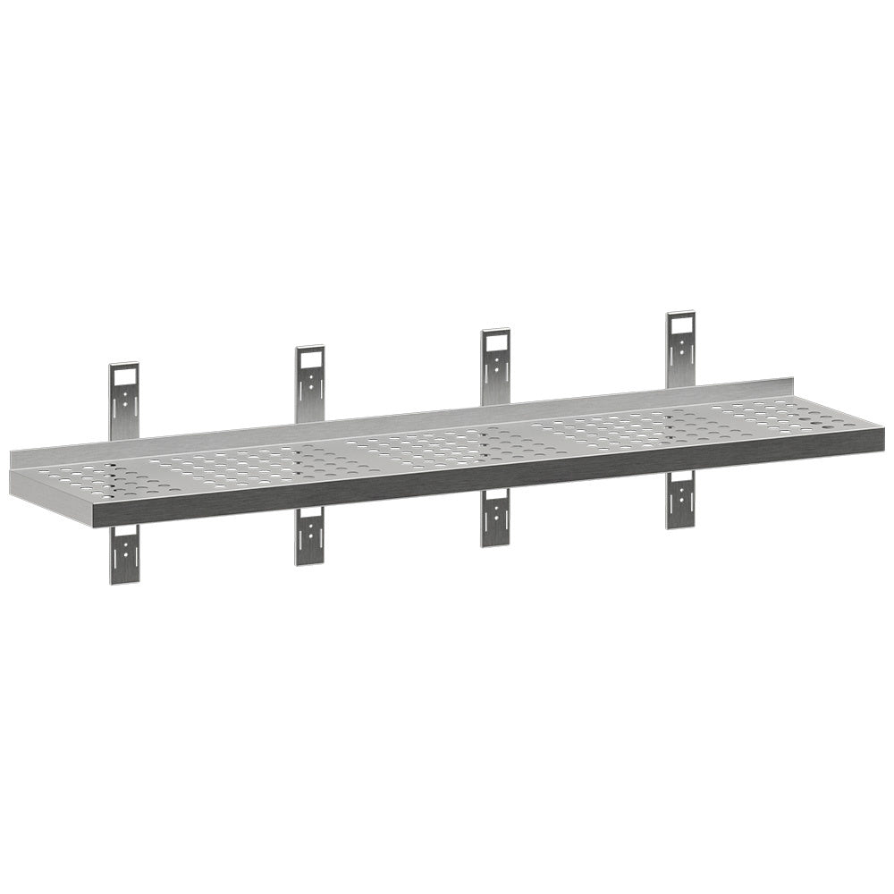 Etagère murale perforée, 4 consoles et 4 crémaillères - Diamond