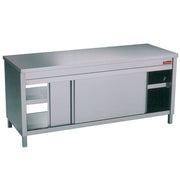 Table sur armoire neutre "traversante centrale" - Diamond