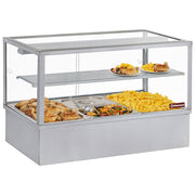 Vitrine chauffante, bain-marie 3 GN 1/1, panoramique - Diamond