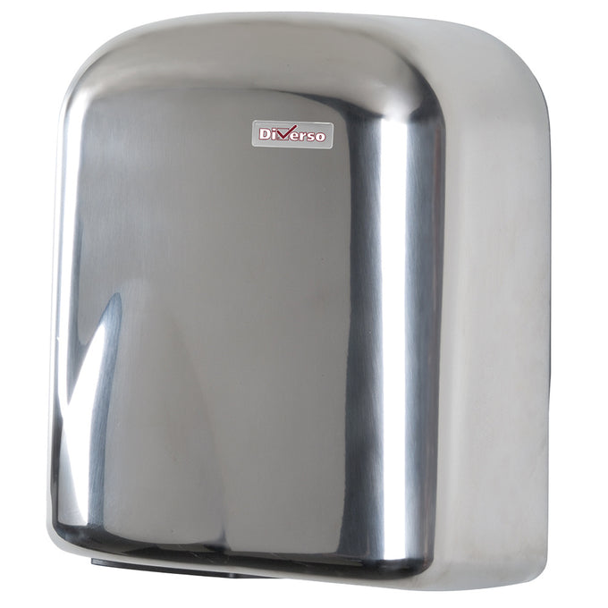 Sèche-mains électronique mural, inox - 1,5 kW - L 218 x P 160 x H 255 mm - Diamond