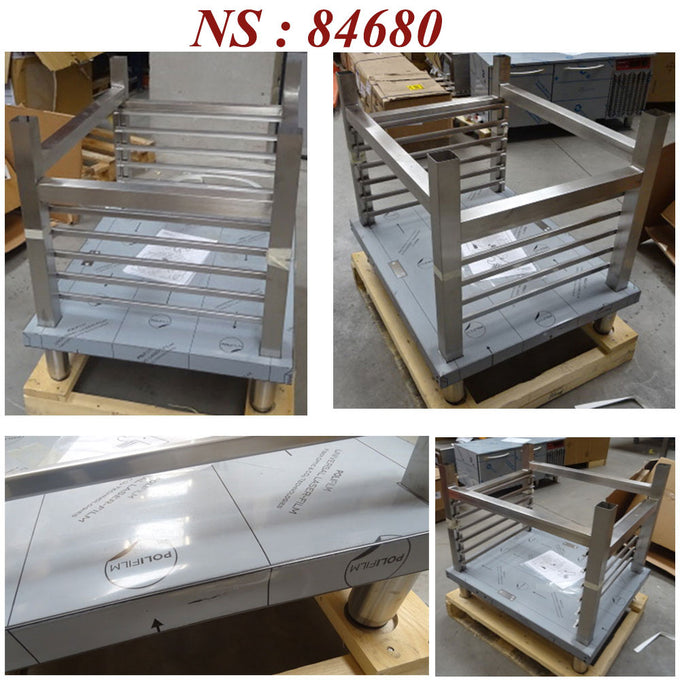 Support avec structure à platines, fours 6 & 10x GN 1/1 - Réf AC/SS11-X-2EME - L 865 x P 705 x H 770 mm - Diamond