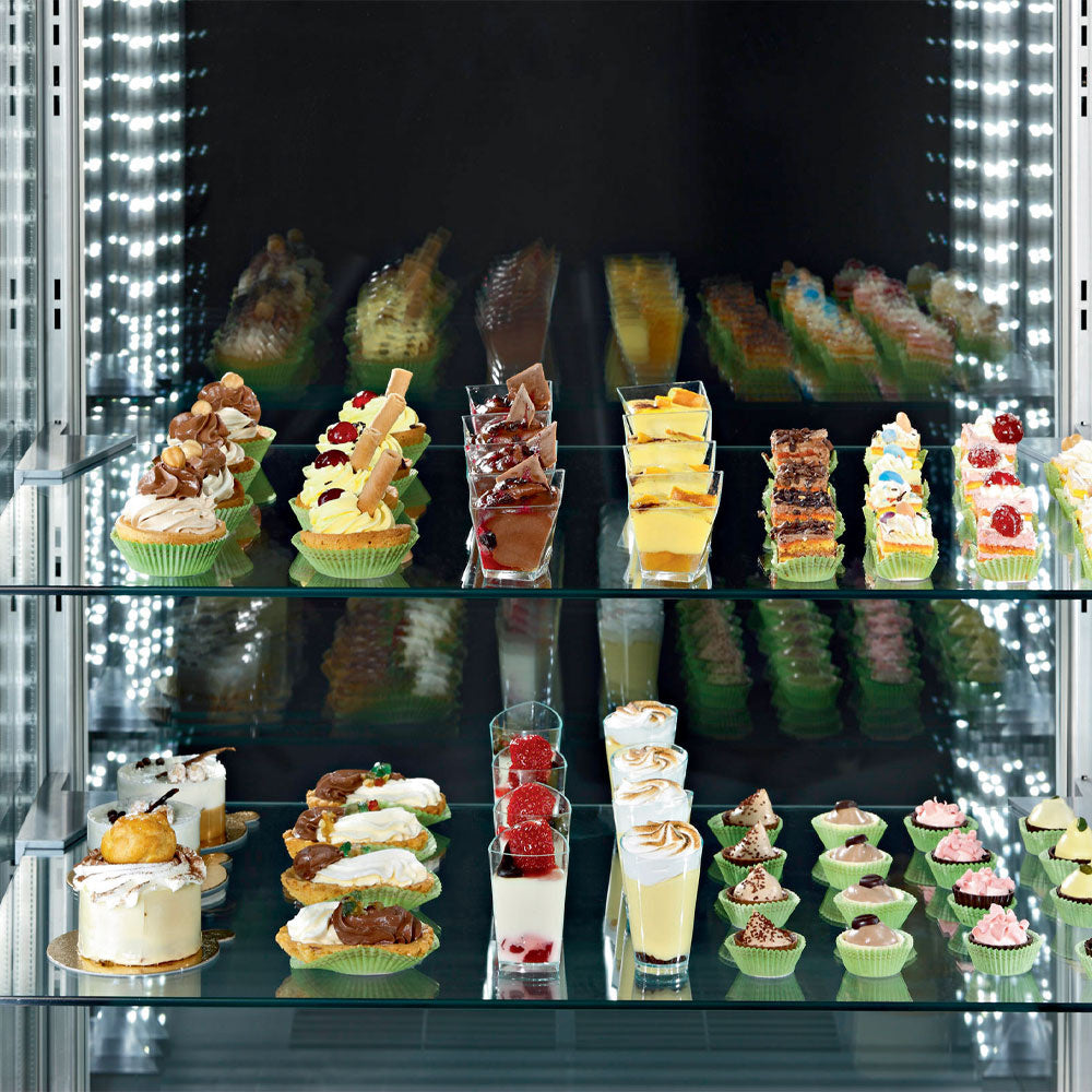 Vitrine "FULL vitrée", 5 niveaux, ventilée - Diamond