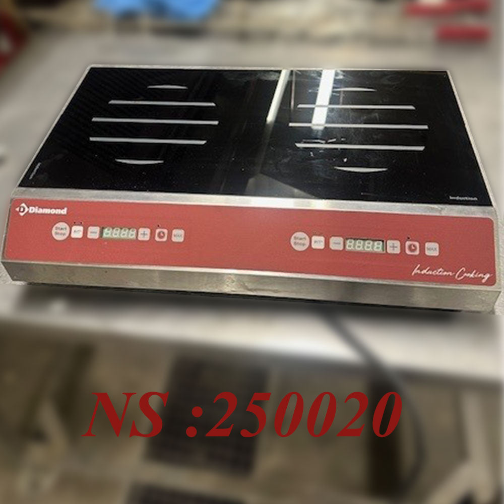 Plaque à induction 2 foyers (2x 1750 watt), touches sensitives - Réf IND-2F35/DH-OCC_D - Diamond