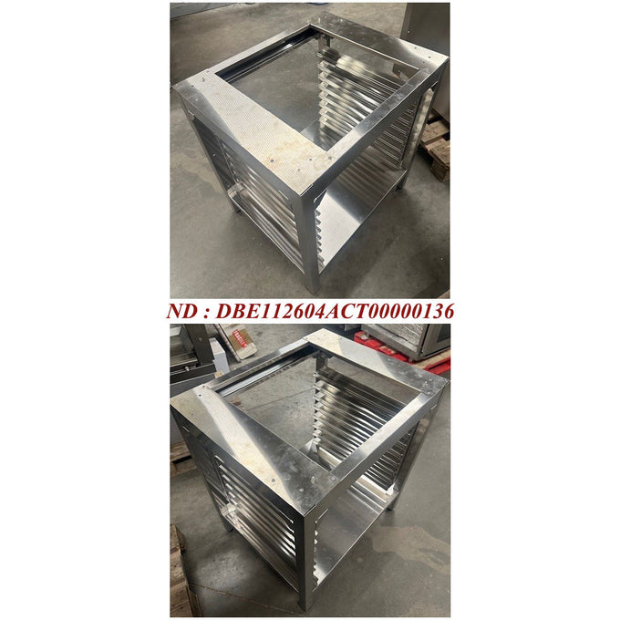 Structures à platines, 8 niveaux, pour piètement+Piètement four, avec tablette inférieure - Diamond