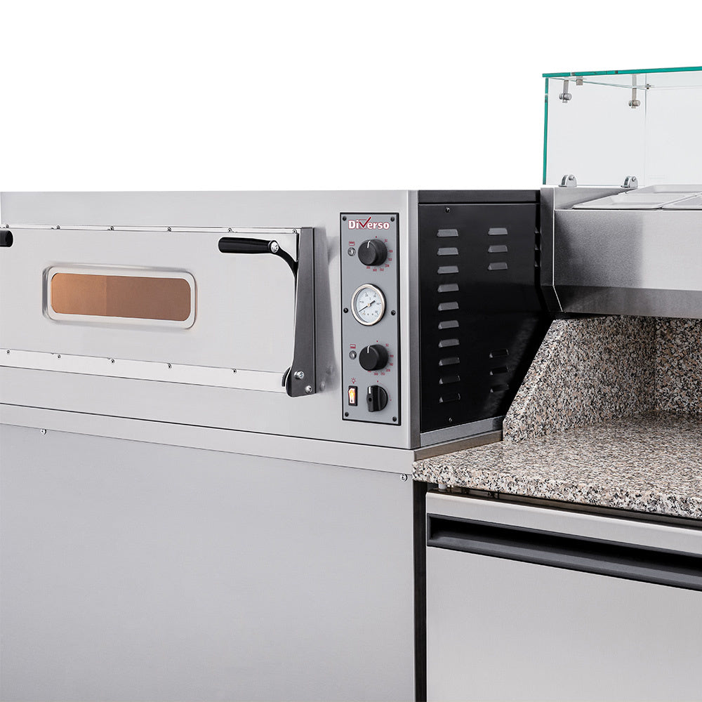 Four électrique 2x 3 pizzas diam. 350mm, 2 chambres - Diverso