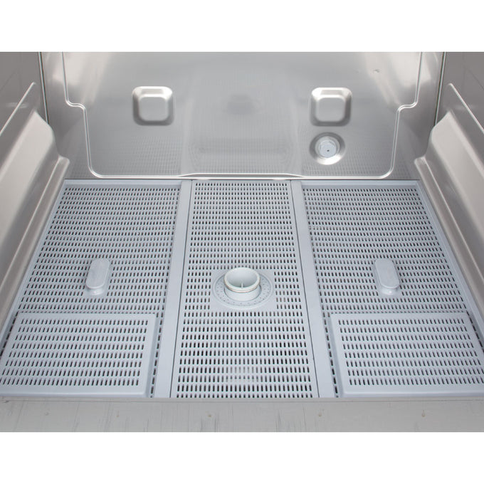Lave-vaisselle panier 500x500mm (230/1N) + pompe vidange et doseur détergent liquide. - Diamond