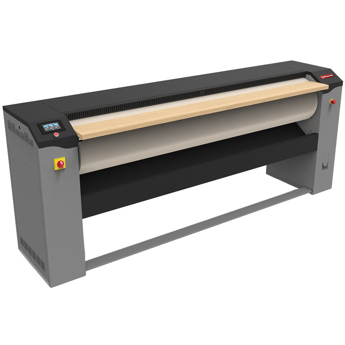 Repasseuse + aspiration, rouleau (Cov. Nomex) 1800 mm D.330 mm TOUCH SCREEN - 10,7 kW - L 2350 x P 643 x H 985 mm - Diamond