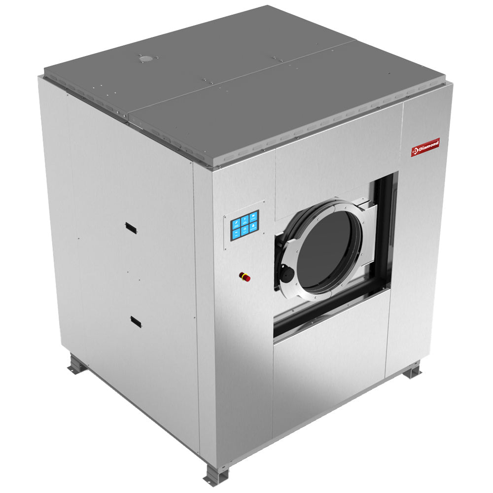 Lave-linge industriel à super essorage, 40 kg "inox" - Diamond