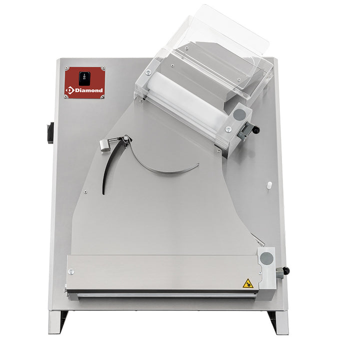 Laminoir Ø 420 mm, 2 rouleaux, en inox - 0,37 kW - L 580 x P 470 x H 790 mm - Diamond