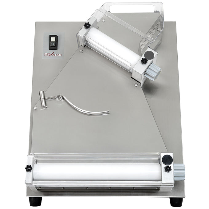 Laminoir diam. 400 mm, 2 rouleaux, en inox - 0,45 kW - L 570 x P 540 x H 720 mm - Diamond