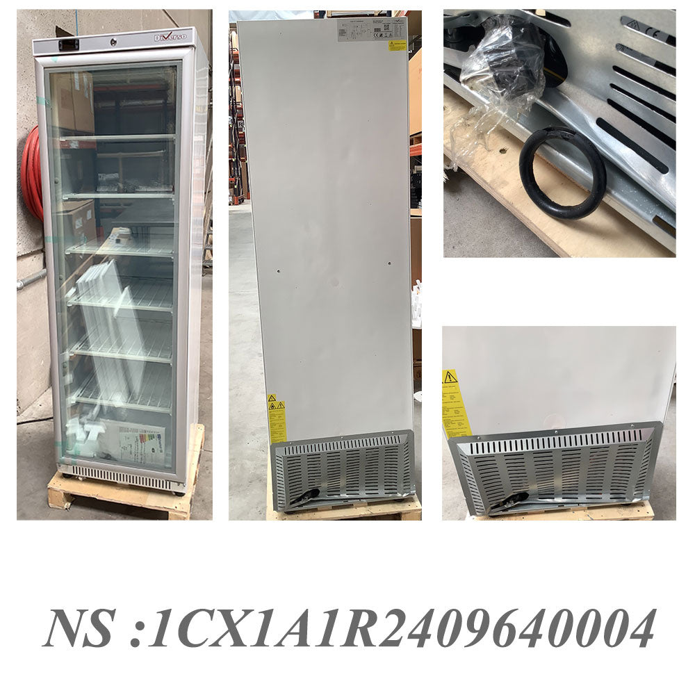 Armoire congélateur, porte vitrée, statique, 400 litres - Blanc - Réf WR-NG41-LV-2EME_B - Diamond