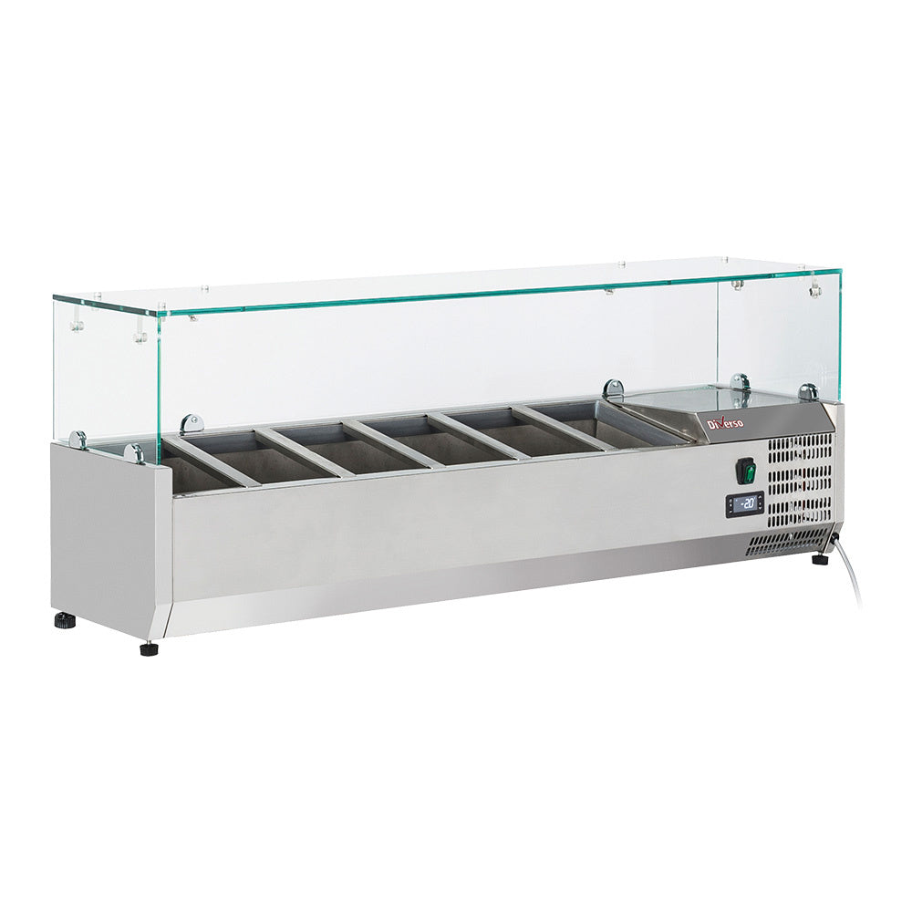 Table pizzas frigorifique 3 portes GN1/1, top en granit - Diamond